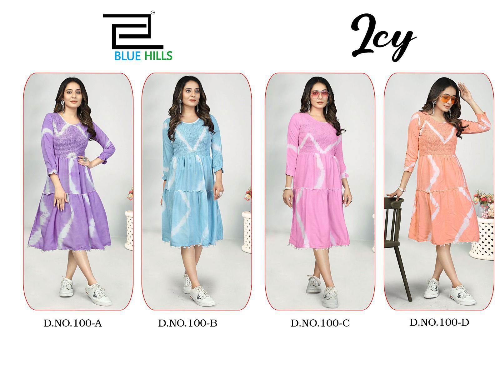 Icy By Blue Hills Rayon Designer Party Wear Kurtis Wholesale Price In Surat